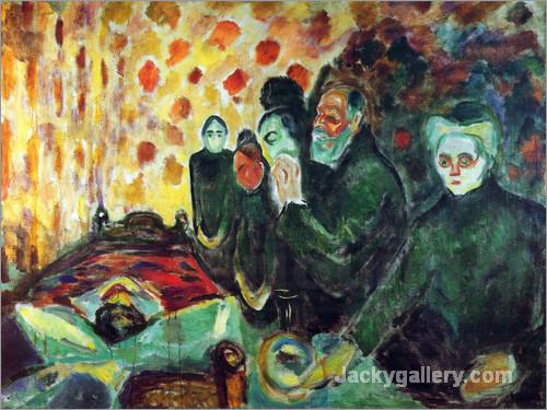 By the Deathbed by Edvard Munch paintings reproduction